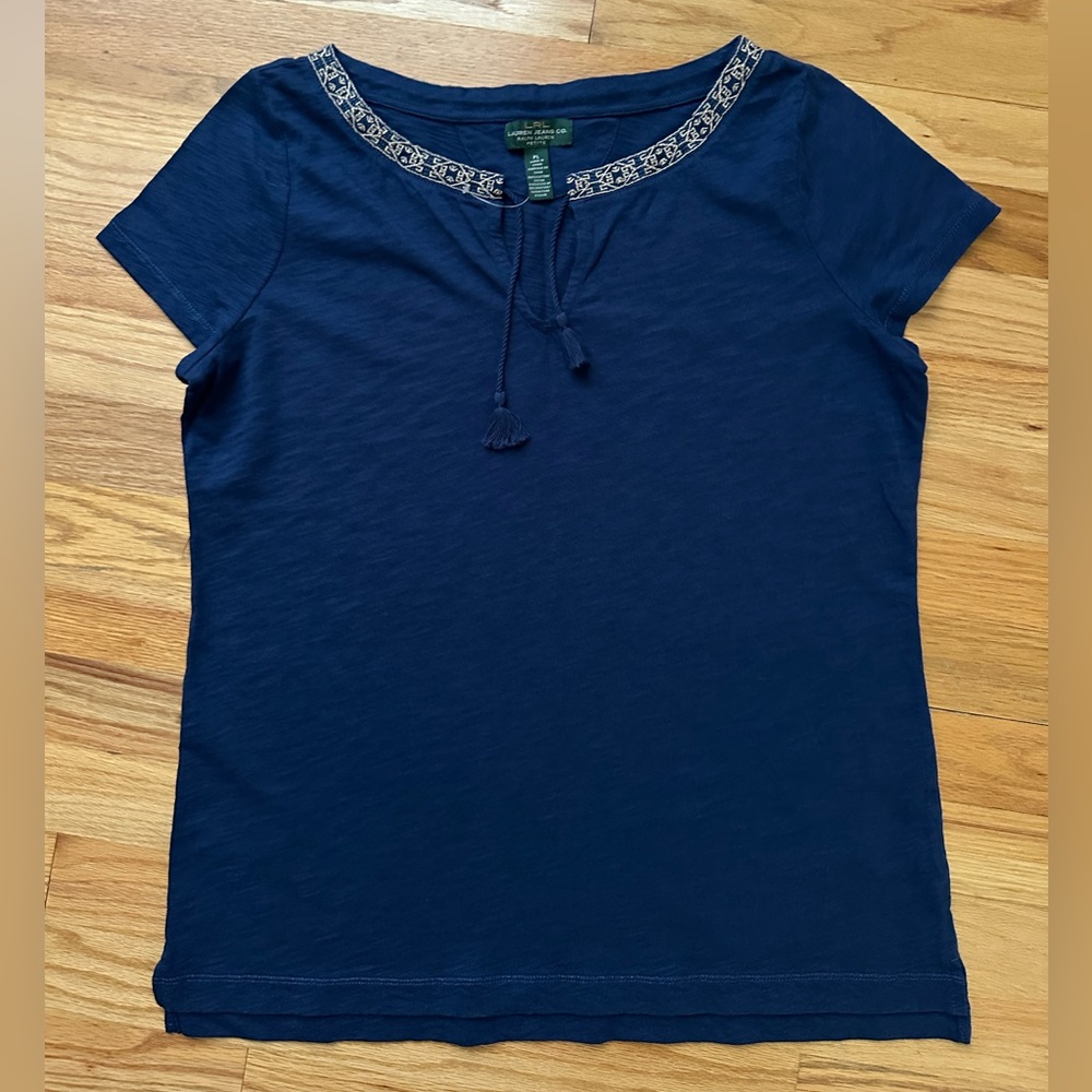 Ralph Lauren Dark Blue Short Sleeve Top